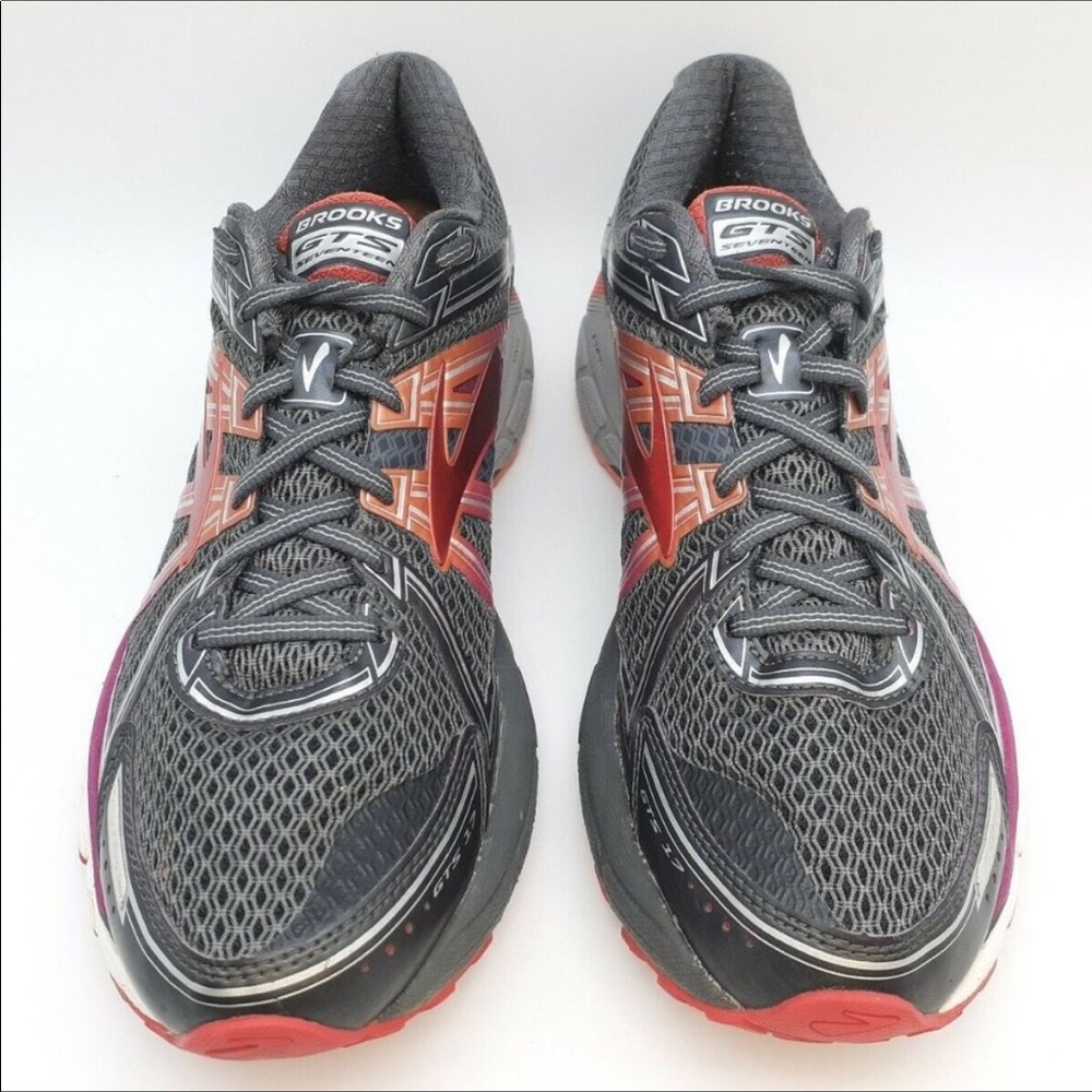 Brooks GTS 17 Women's Running Shoes Grey/Pink 12